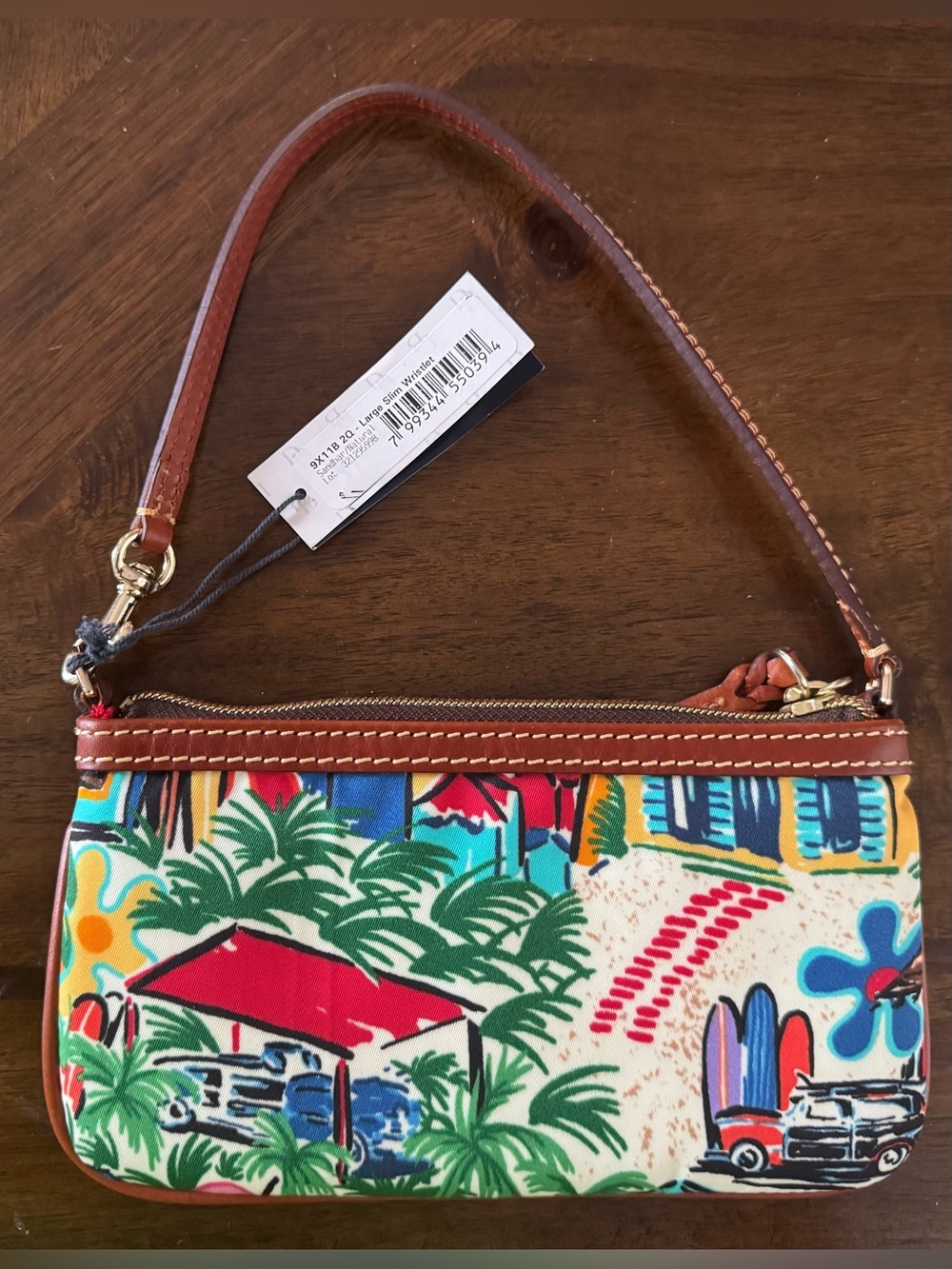 Dooney & Bourke Sandbar Large Slim Wristlet - Picture 3 of 4